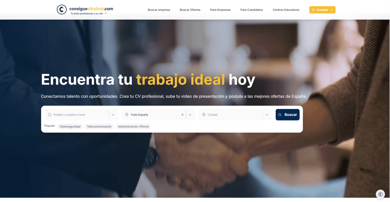 Cómo crear tu cuenta de candidato y empezar en Consigue el Trabajo
